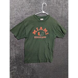 TCX Apparel Miami Hurricanes T-Shirt Mens Medium Green NCAA College Football Tee